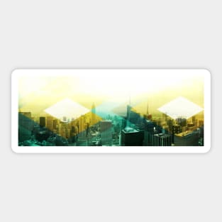 Artsy NYC Skyline Sticker